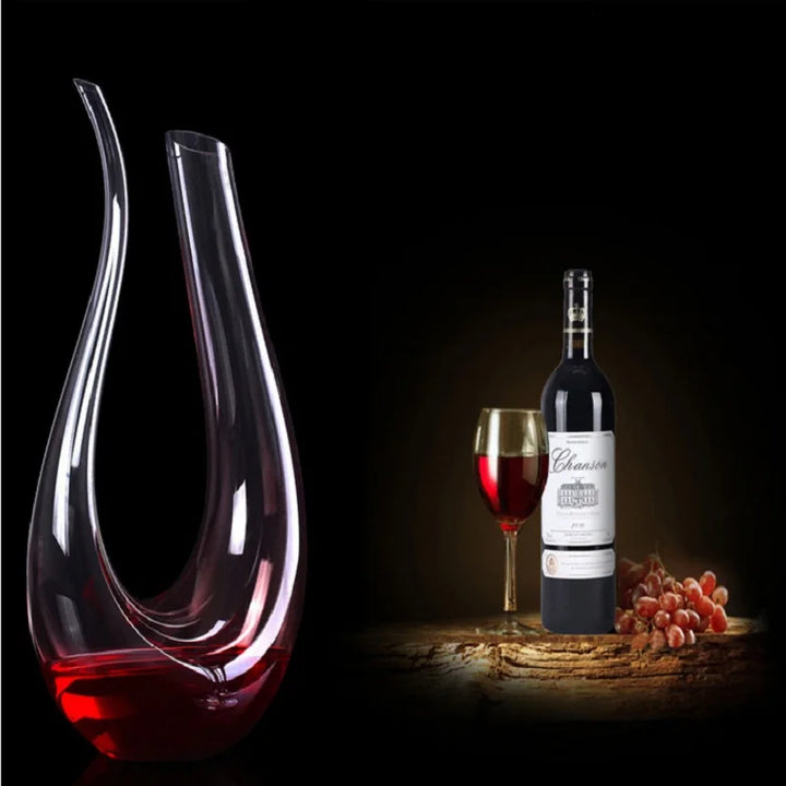 Crystal U-shaped 1500ml Wine Decanter