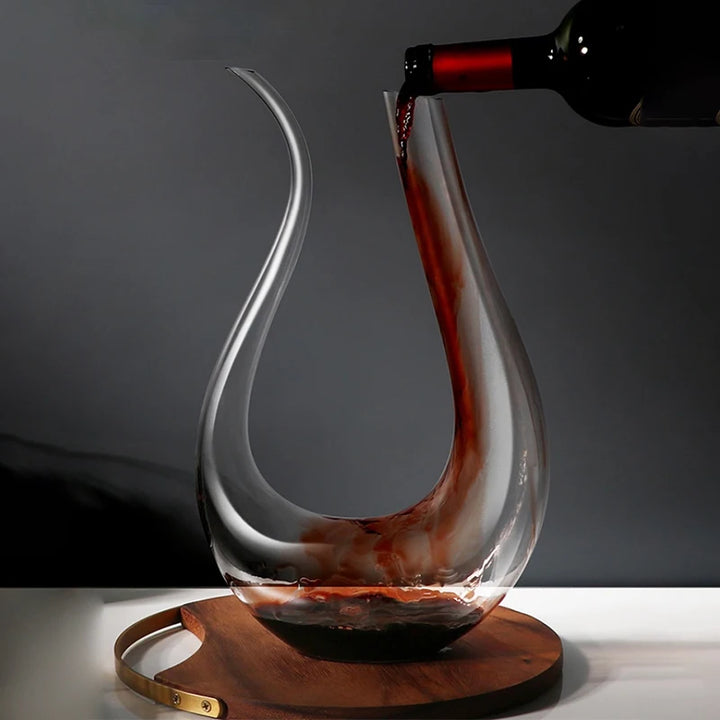 Crystal U-shaped 1500ml Wine Decanter