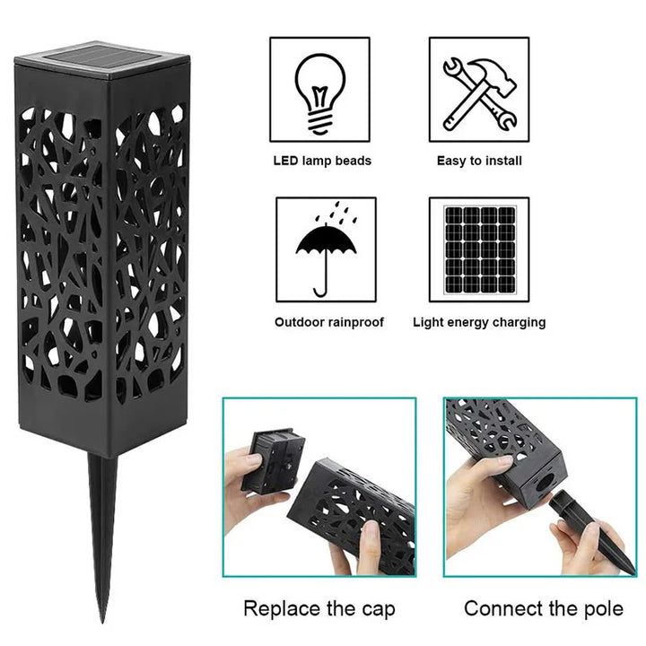 Solar Powered Waterproof Vintage Garden Light