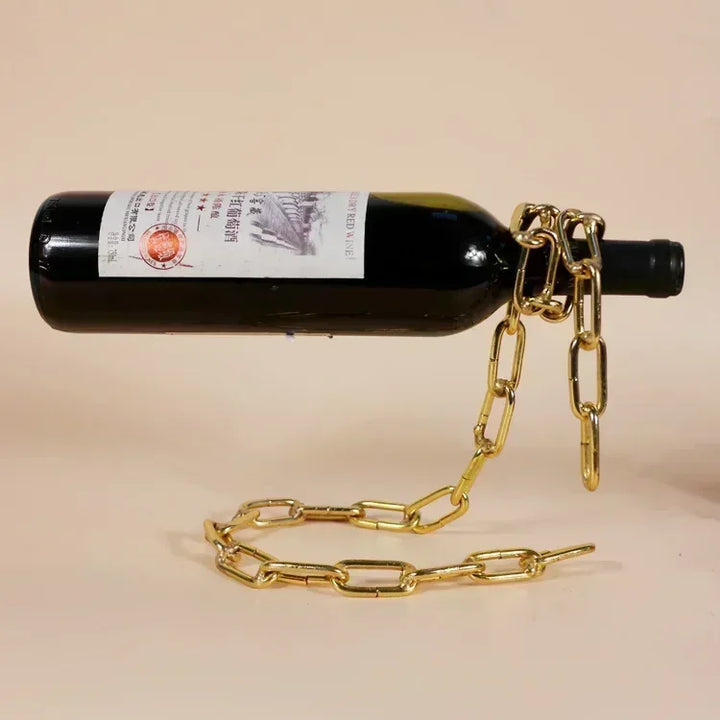 Magic Iron Chain Wine Bottle Holder